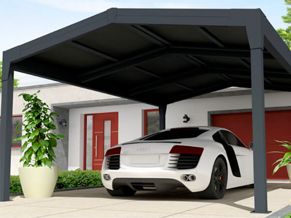 Carport solaire Pluton 2 à 3 pentes