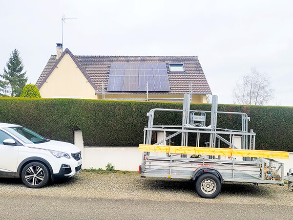 Toiture solaire en panneaux photovoltaïques
